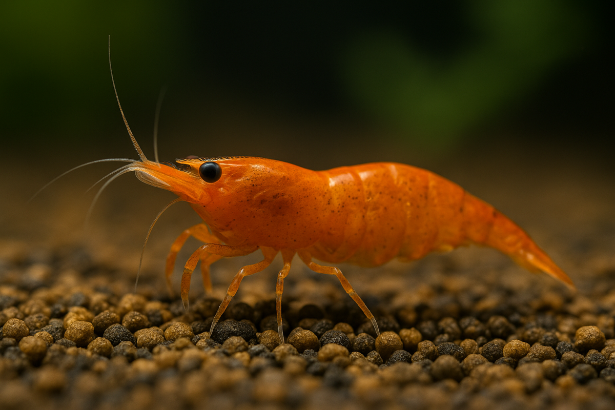 Sunkist Orange Shrimp (Neocaridina davidi) - UK bred freshwater dwarf shrimp